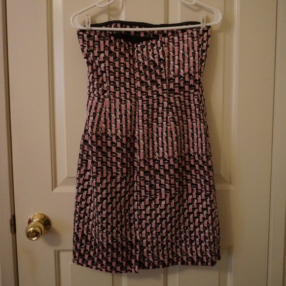 Banana Republic Silk Strapless Mini Dress Size 2 - Picture 3 of 6